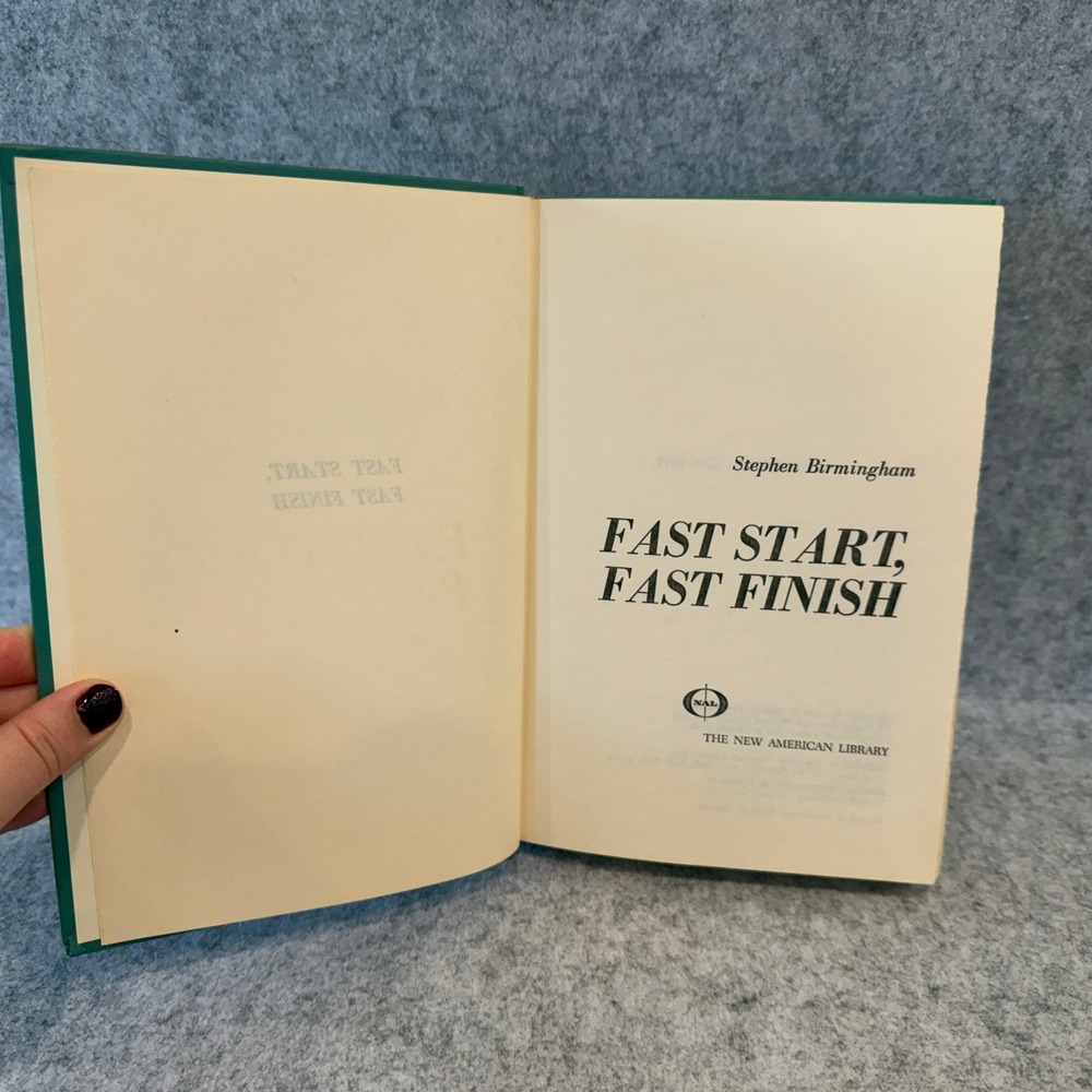 Fast Start, Fast Finish by Stephen‎ Birmingham - Suspense, Domestic Fiction